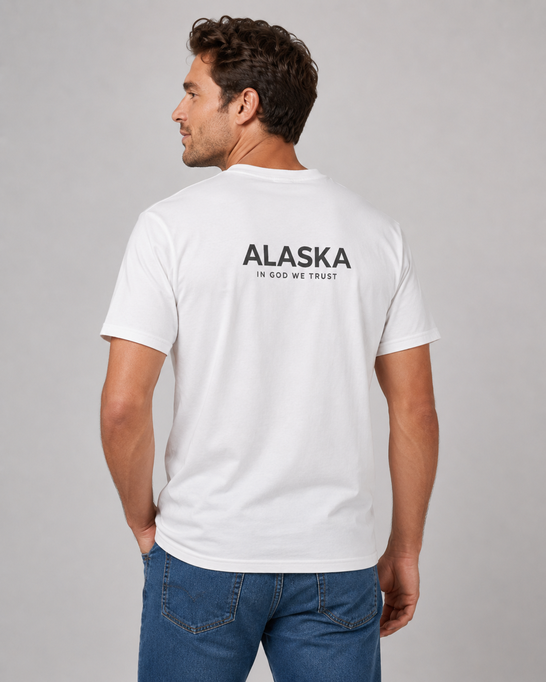 Alaska All State In God We Trust Unisex Everyday Tee