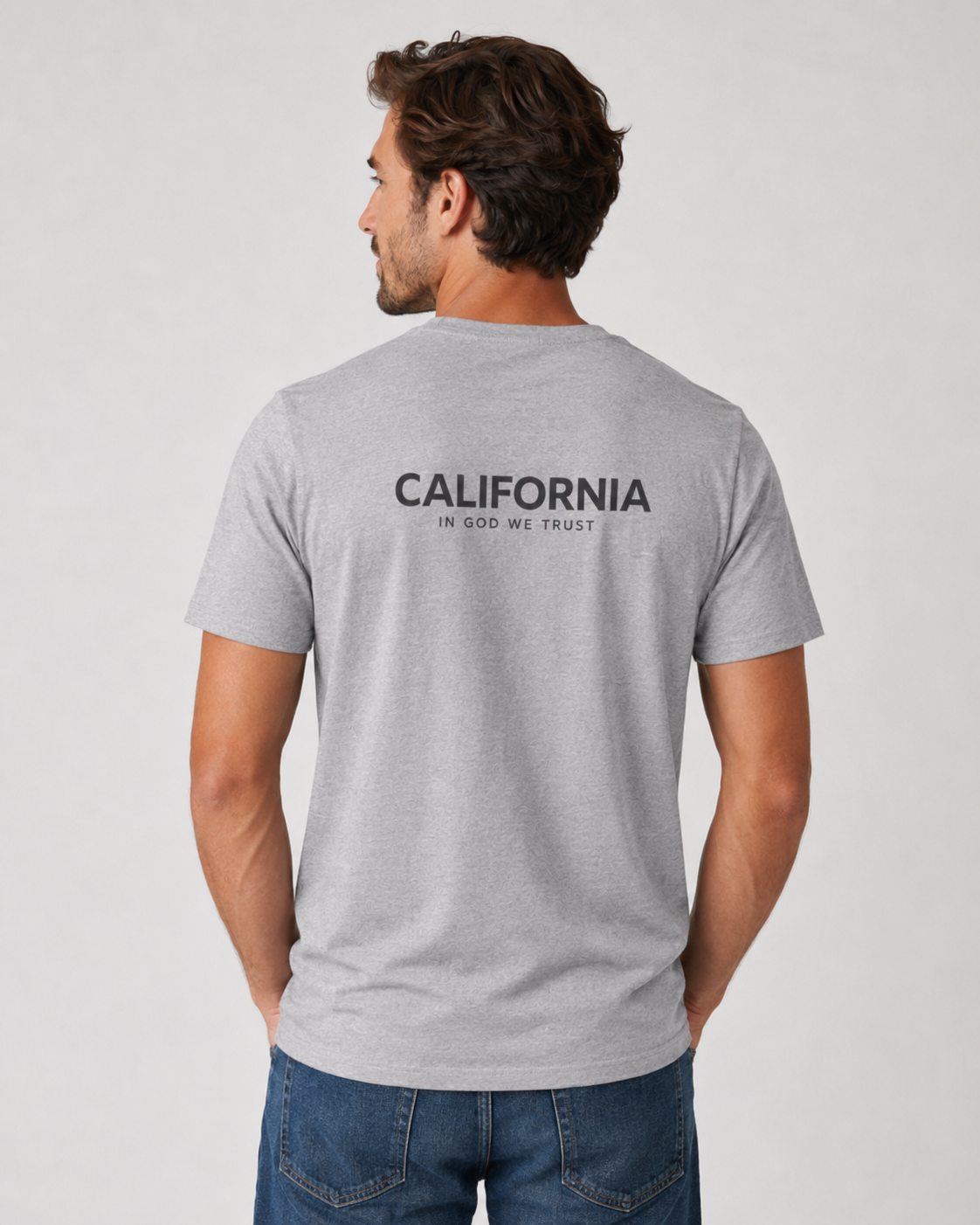 California All State In God We Trust Unisex Everyday Tee