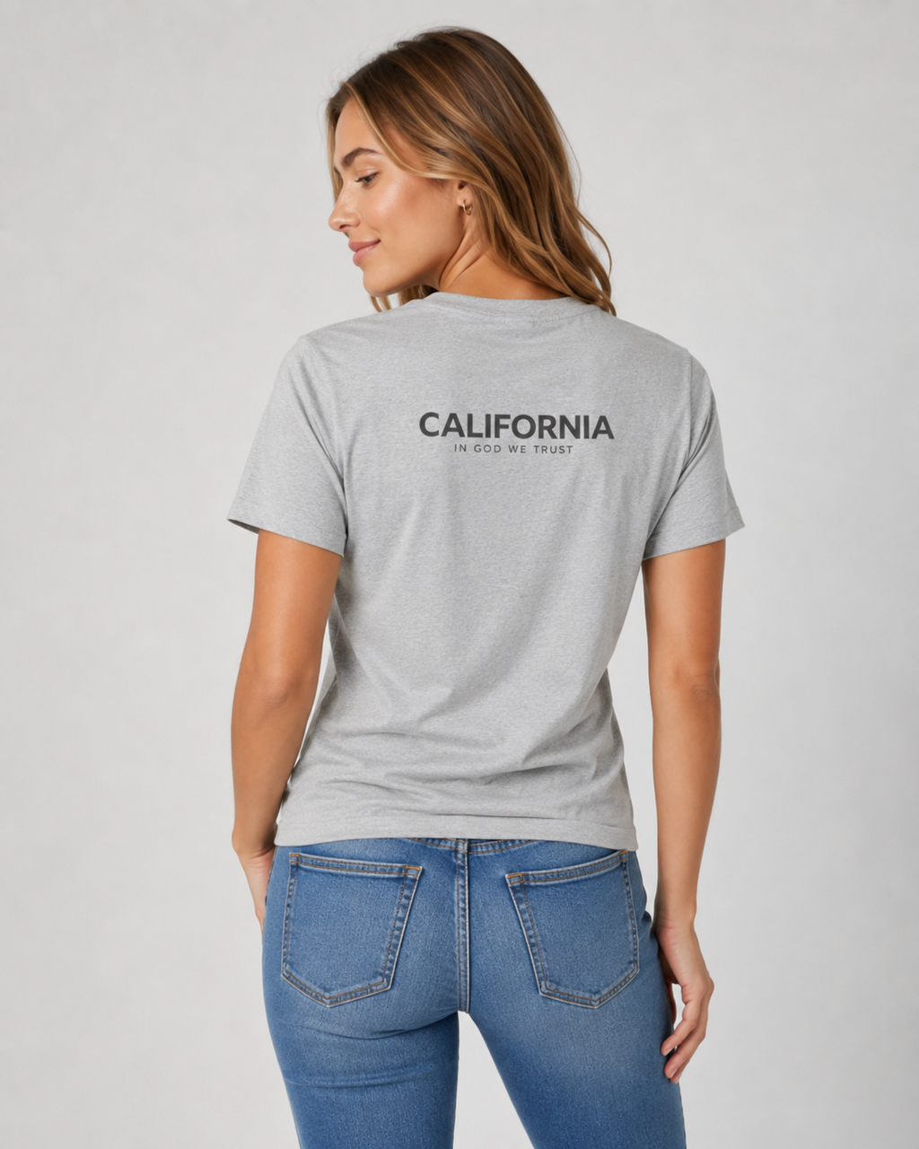 California All State In God We Trust Unisex Everyday Tee
