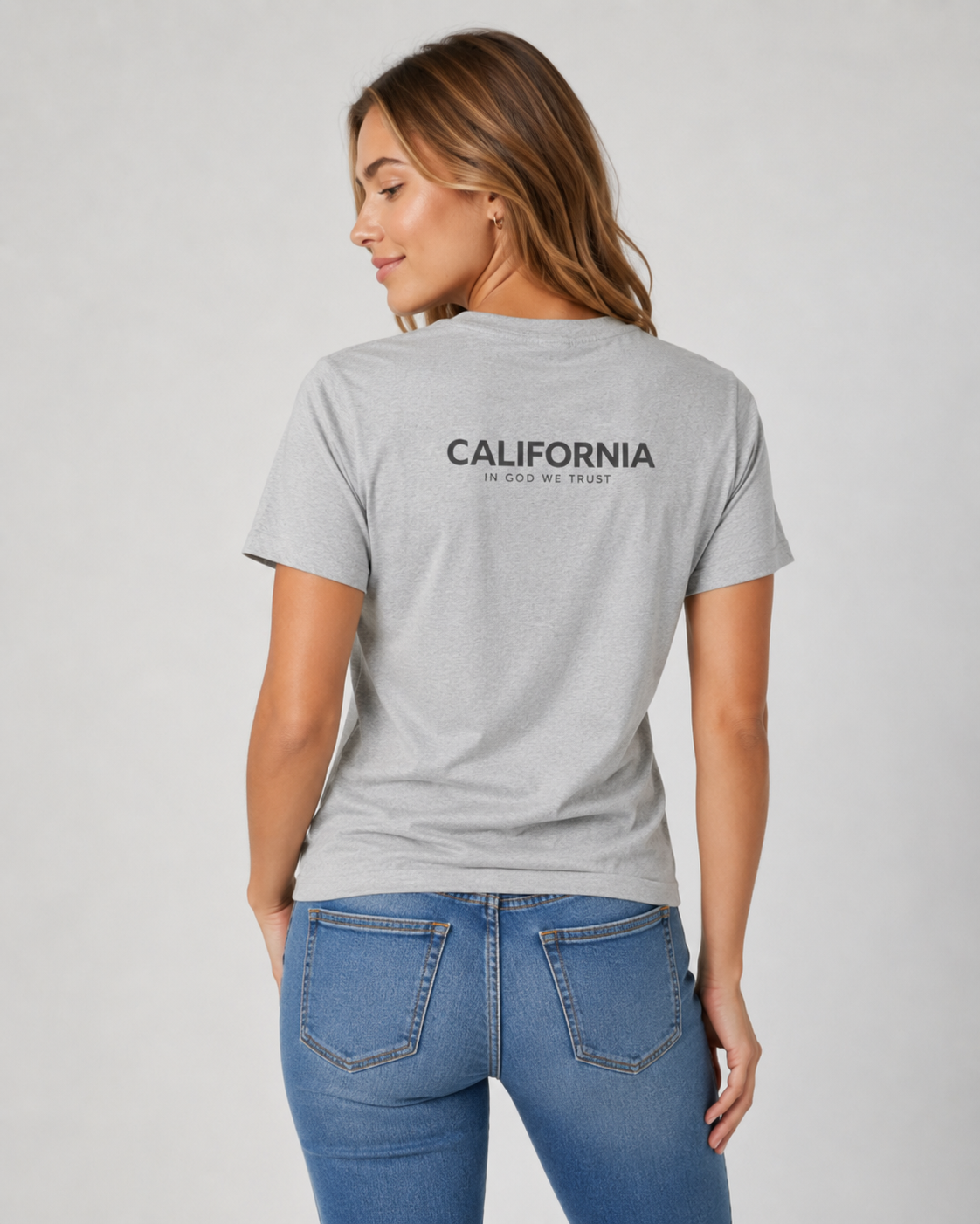 California All State In God We Trust Unisex Everyday Tee