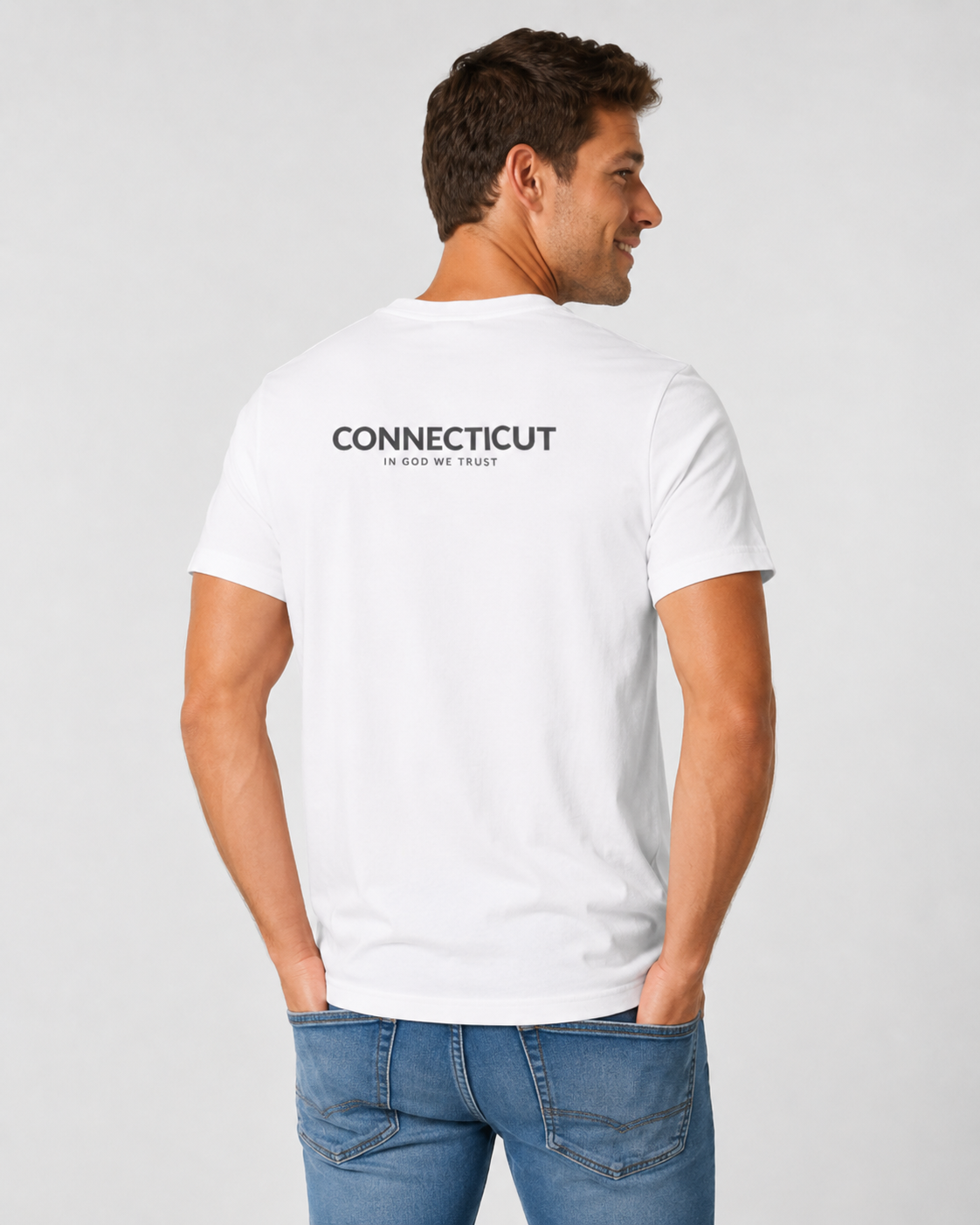 Connecticut All State In God We Trust Unisex Everyday Tee