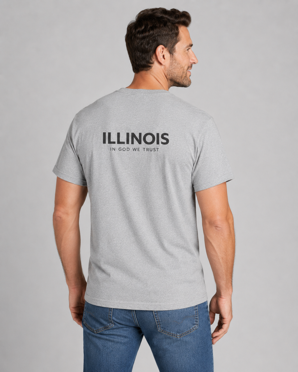 Illinois All State In God We Trust Unisex Everyday Tee