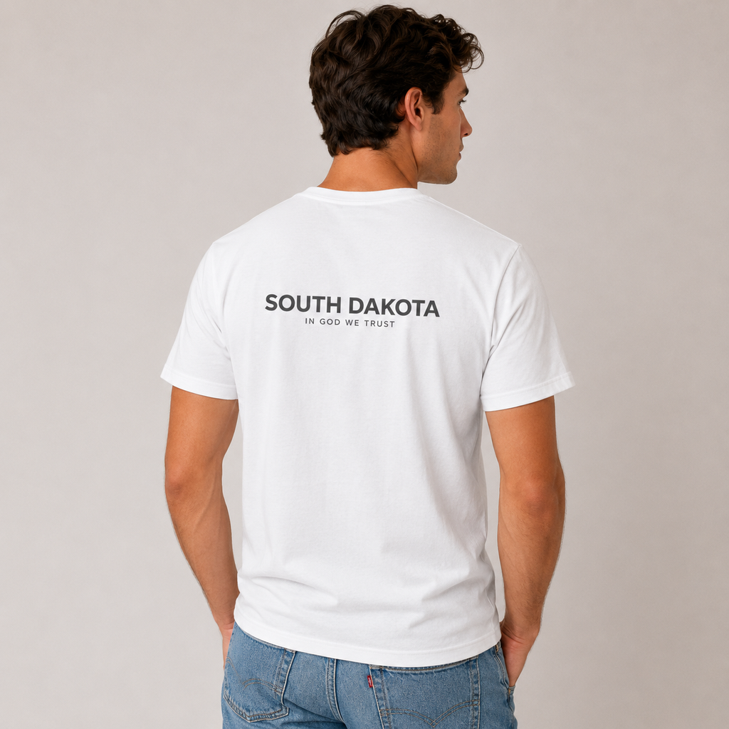 South Dakota All State In God We Trust Unisex Everyday Tee