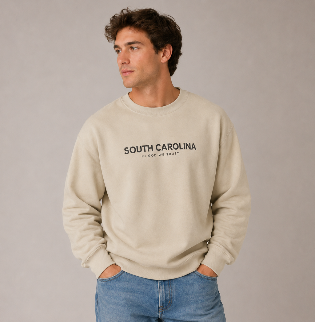 South Carolina All State In God We Trust Unisex Crewneck Sweatshirt