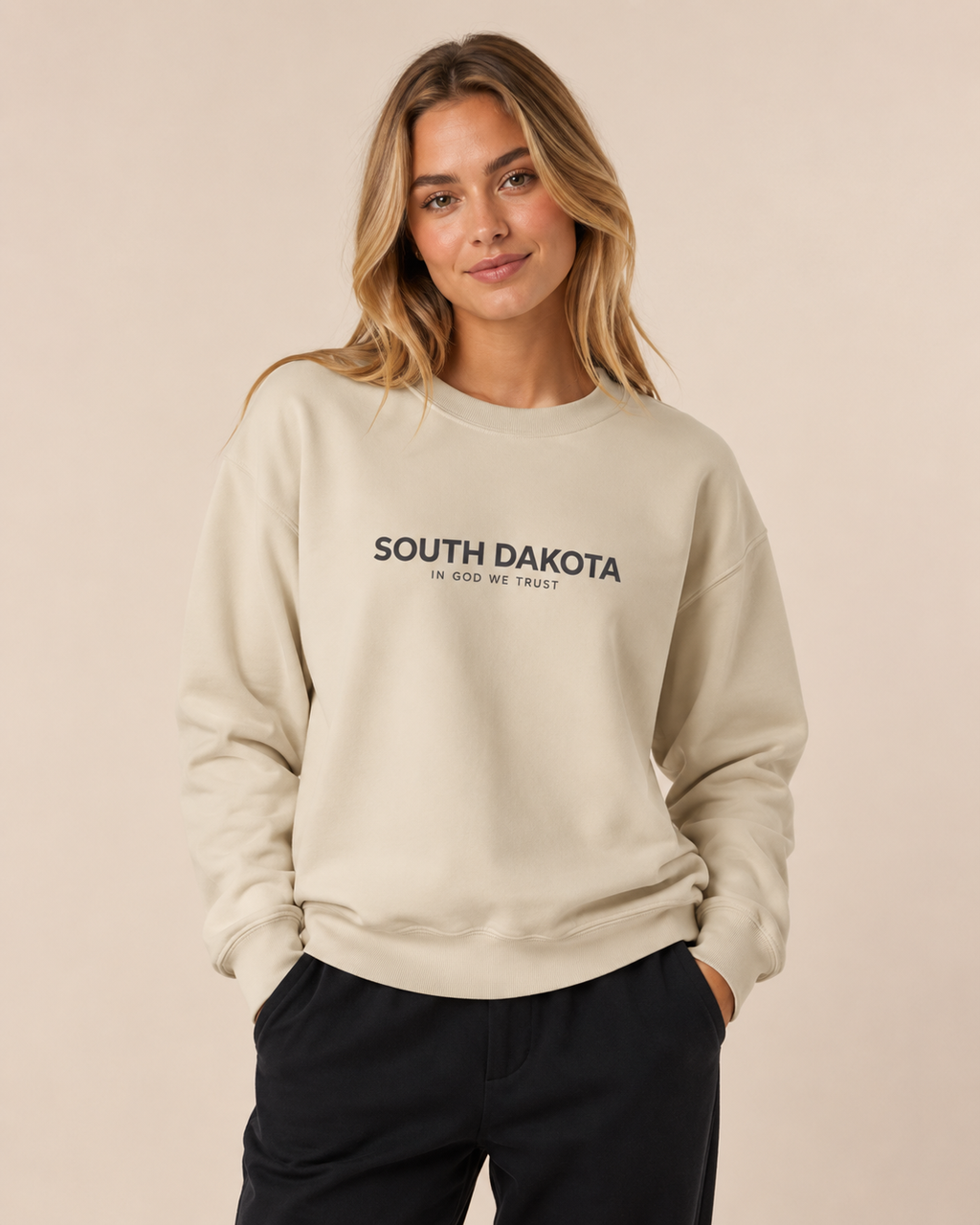 South Dakota All State In God We Trust Unisex Crewneck Sweatshirt