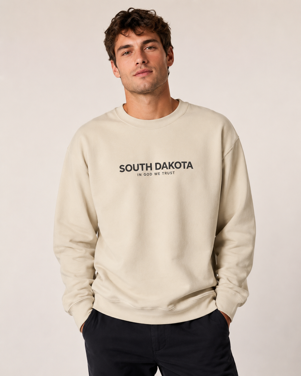 South Dakota All State In God We Trust Unisex Crewneck Sweatshirt