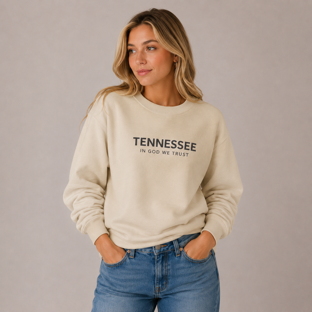 Tennessee All State In God We Trust Unisex Crewneck Sweatshirt