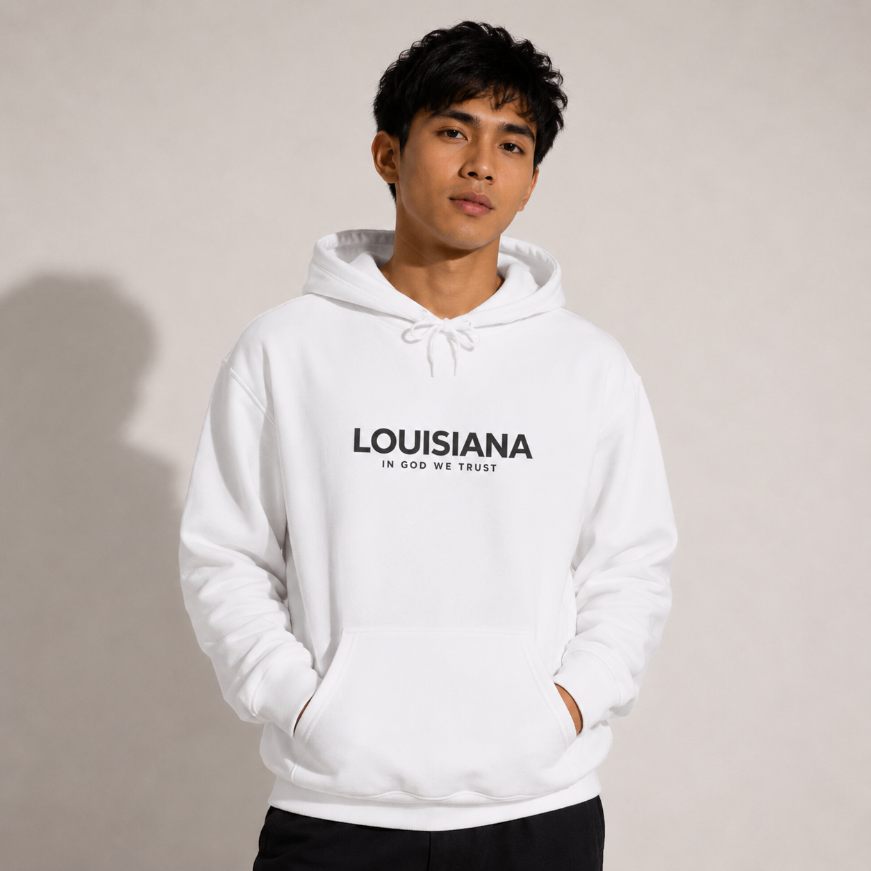 Louisiana All State In God We Trust Unisex Hooded Sweatshirt