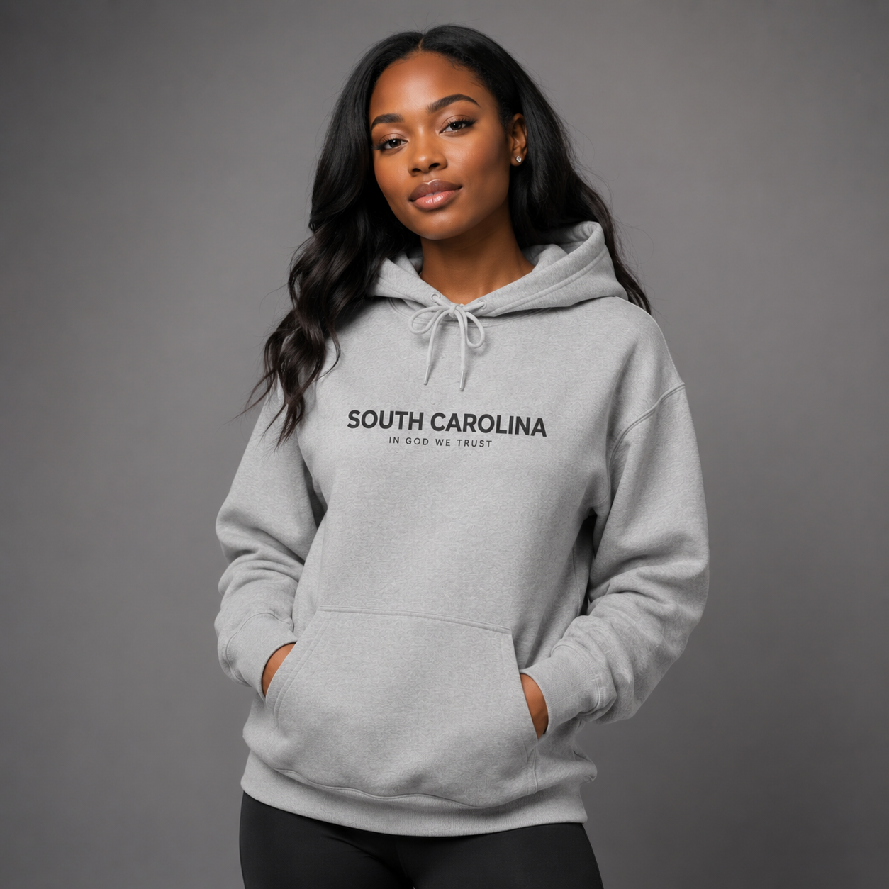 South Dakota All State In God We Trust Unisex Hooded Sweatshirt