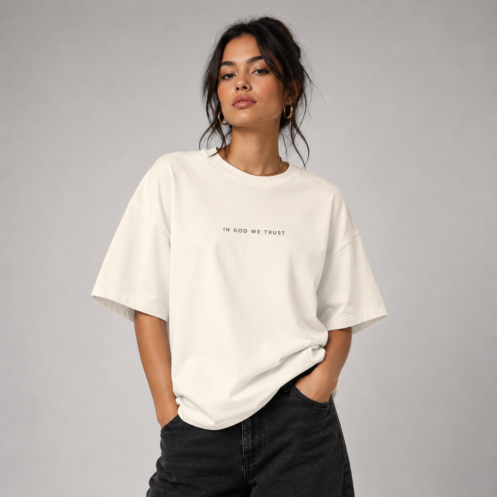 Mississippi All State In God We Trust Unisex Casual Oversized Boxy Tee