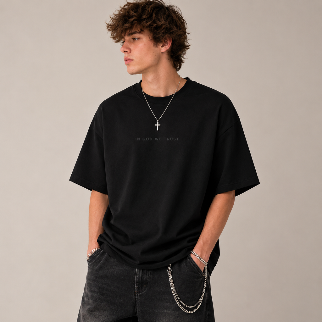 South Dakota All State In God We Trust Unisex Casual Oversized Boxy Tee