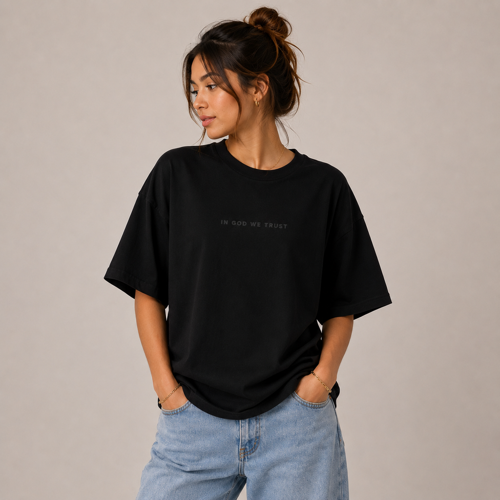 Tennessee All State In God We Trust Unisex Casual Oversized Boxy Tee