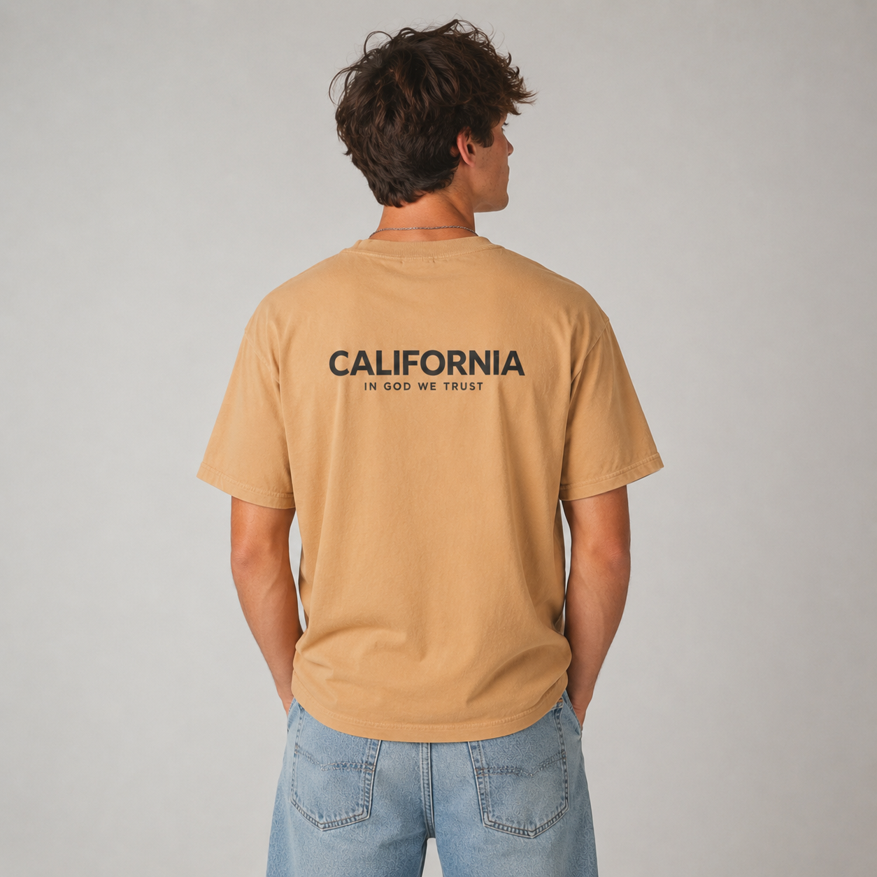 California All State In God We Trust Unisex Max Heavyweight Short Sleeve