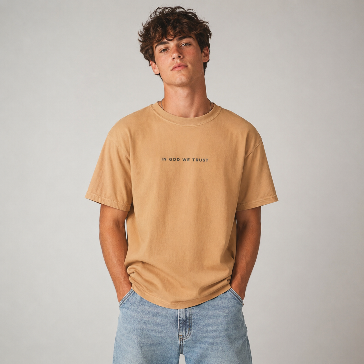 California All State In God We Trust Unisex Max Heavyweight Short Sleeve