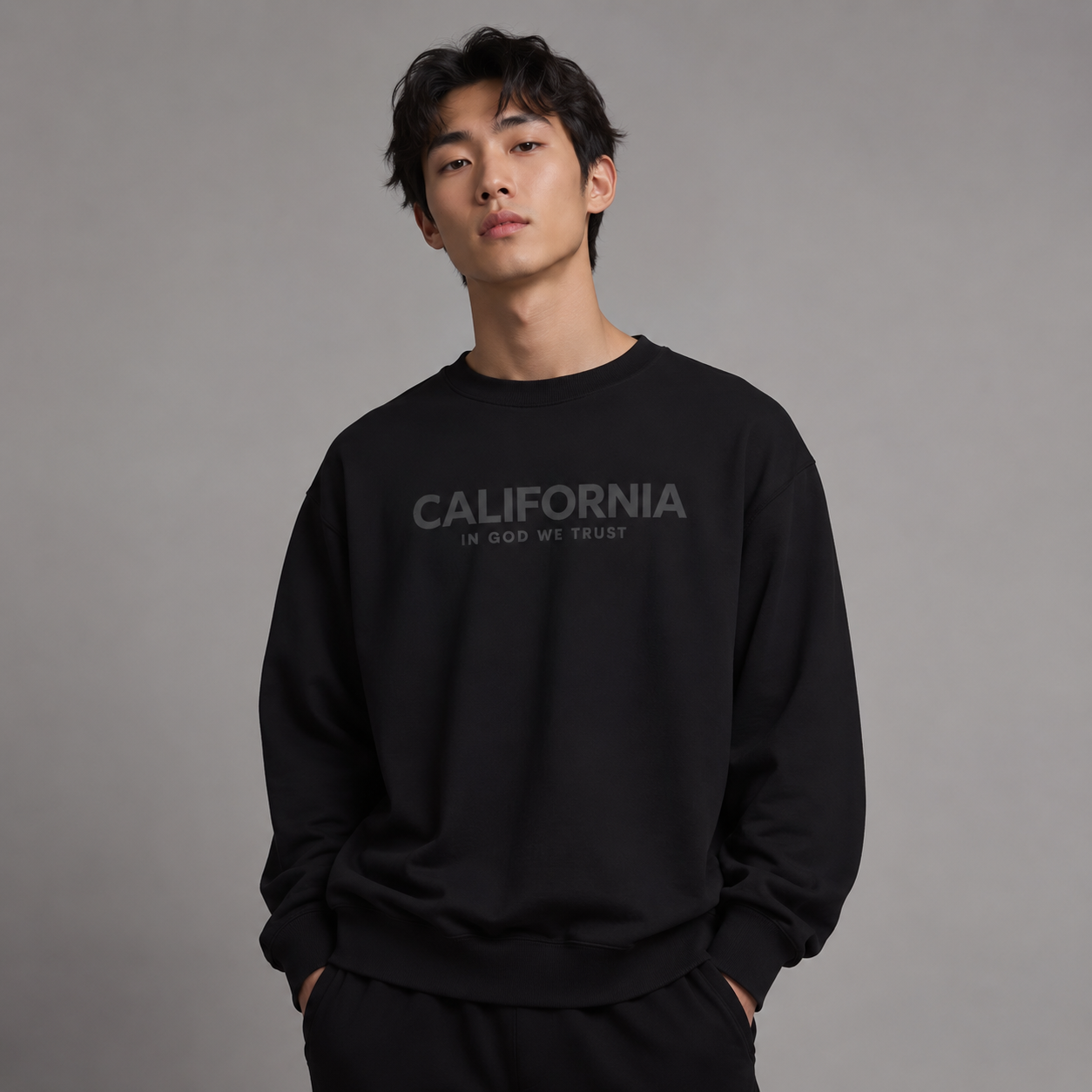 California All State In God We Trust Unisex Crewneck Sweatshirt