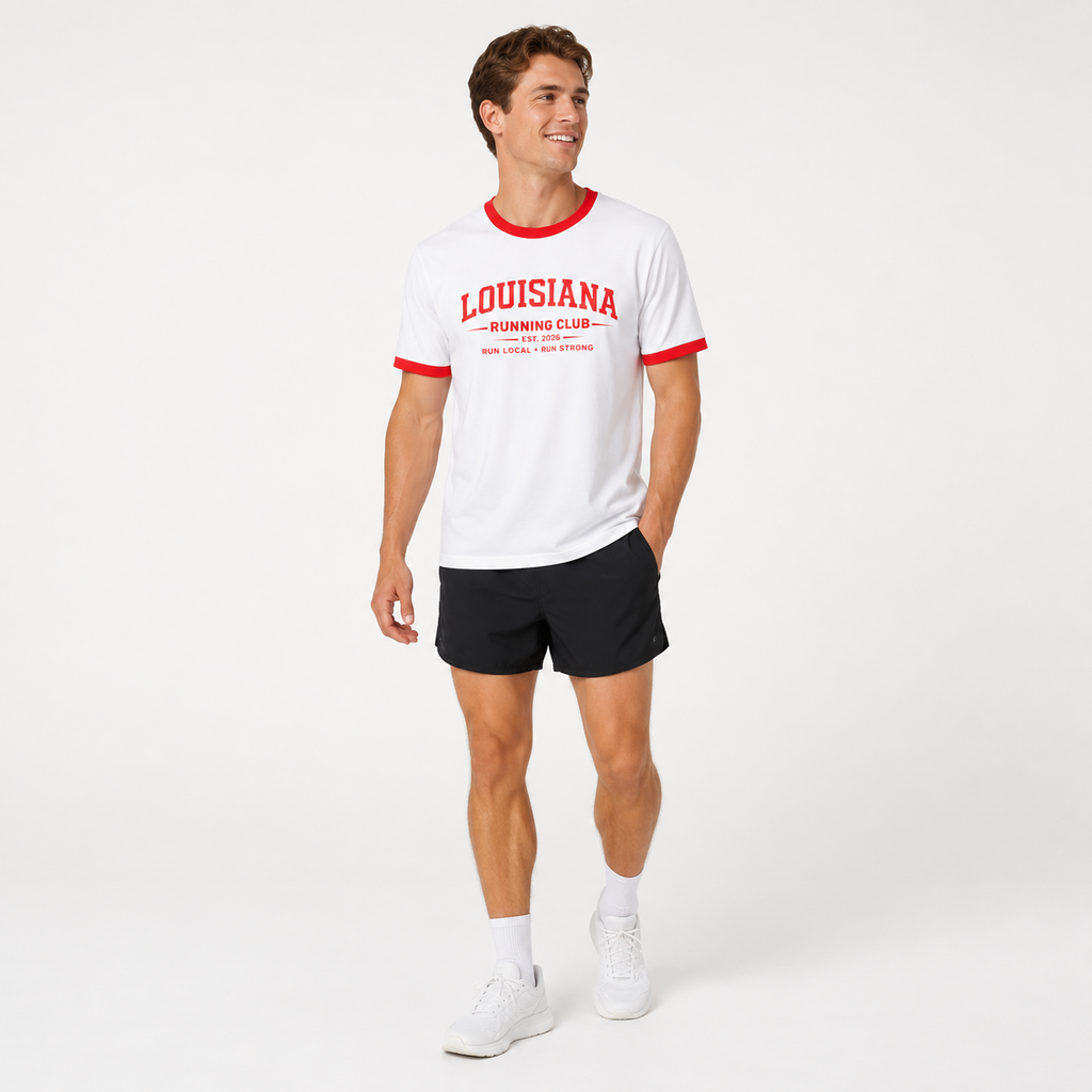 Louisiana Running Club 2026 All State Men's Staple Ringer Tee