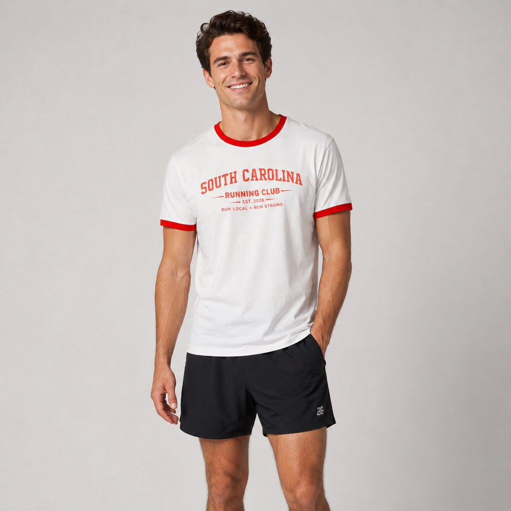 South Carolina Running Club 2026 All State Men's Staple Ringer Tee
