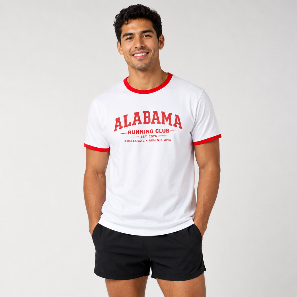 Alabama Running Club 2026 All State Men's Staple Ringer Tee