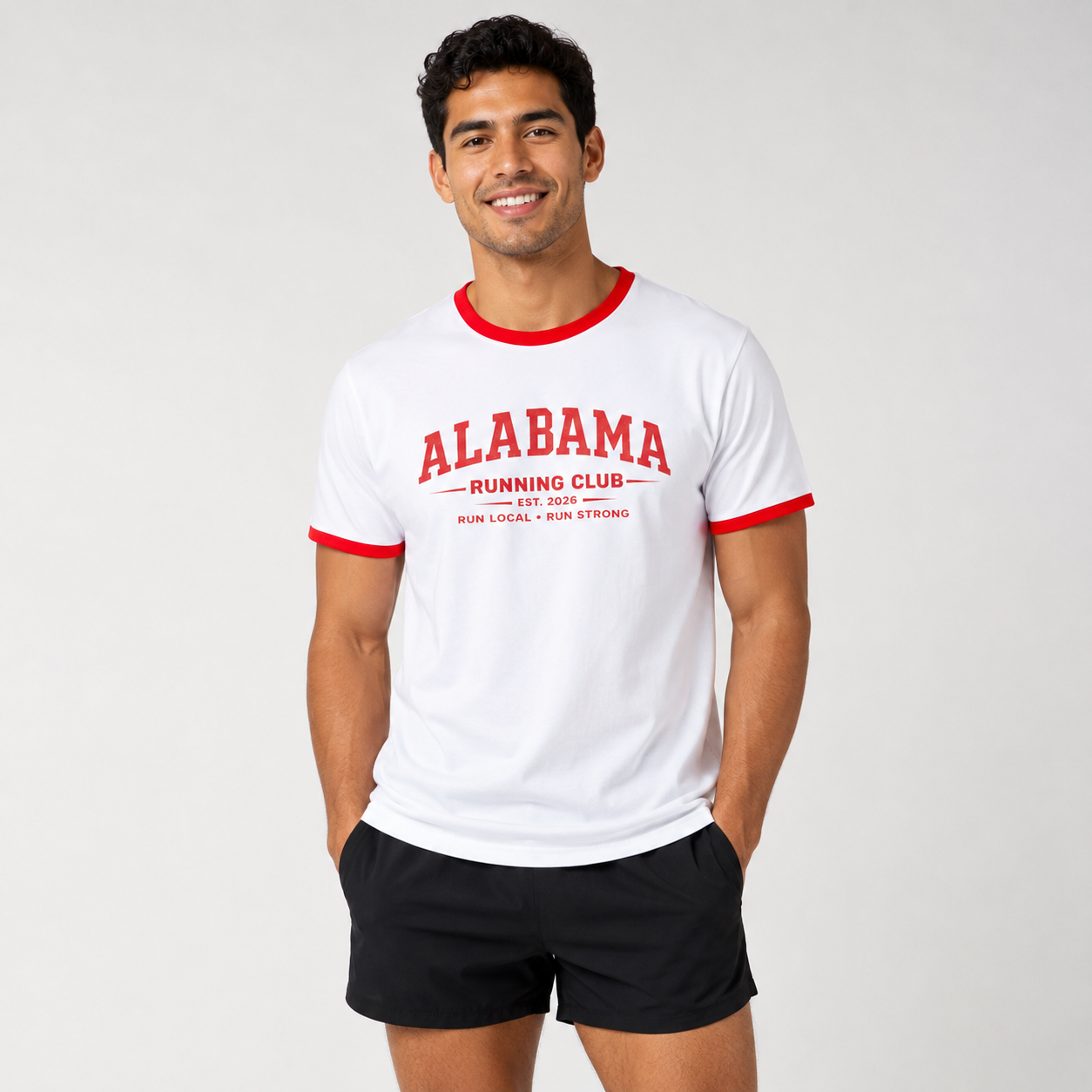 Alabama Running Club 2026 All State Men's Staple Ringer Tee