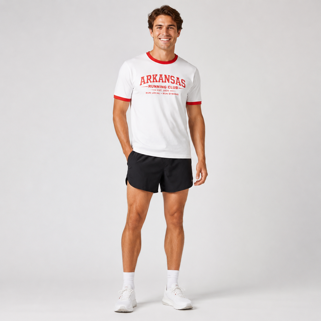 Arkansas Running Club 2026 All State Men's Staple Ringer Tee