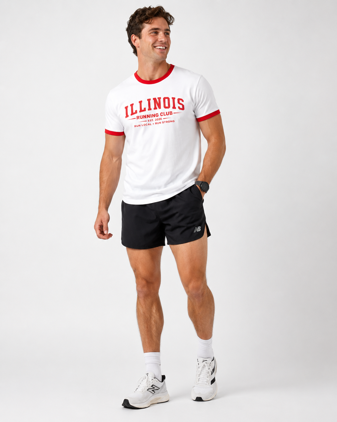 Illinois Running Club 2026 All State Men's Staple Ringer Tee
