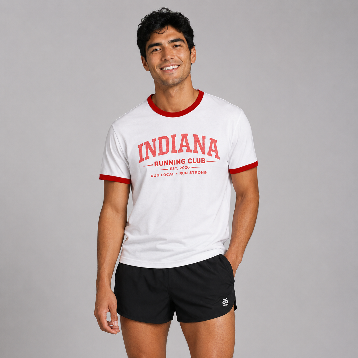Indiana Running Club 2026 All State Men's Staple Ringer Tee