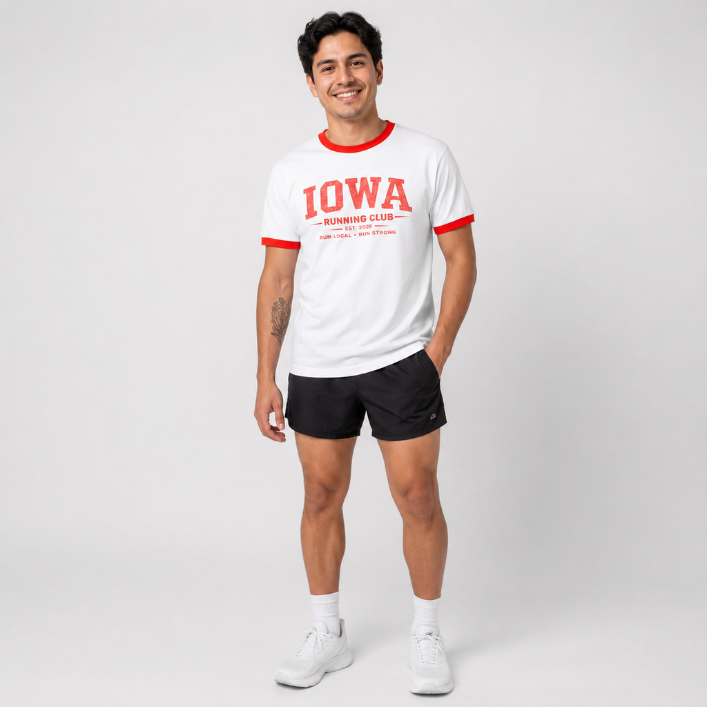 Iowa Running Club 2026 All State Men's Staple Ringer Tee