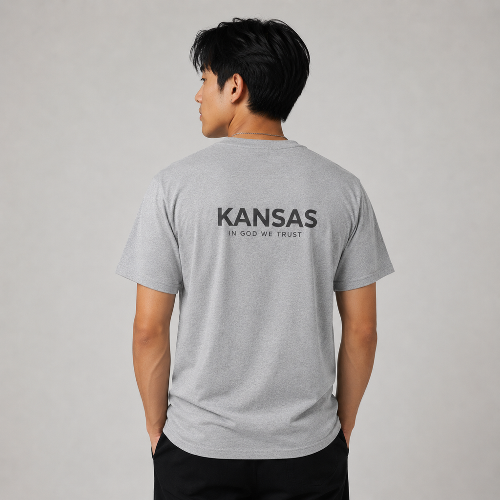 Kansas All State In God We Trust Unisex Everyday Tee