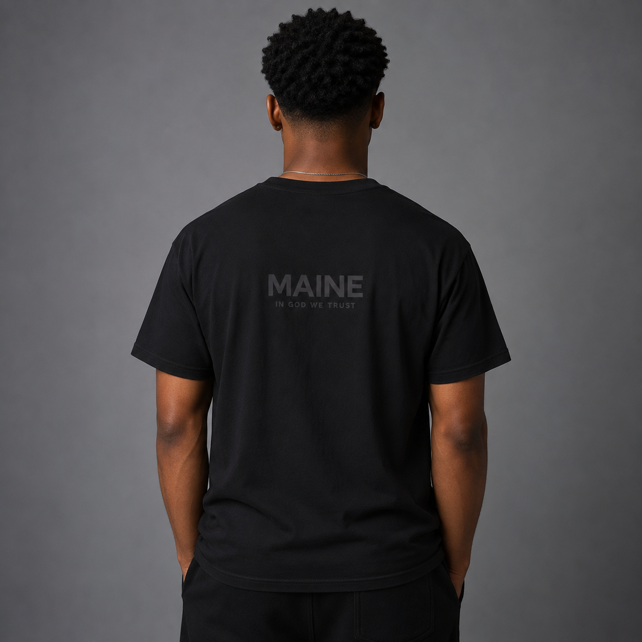 Maine All State In God We Trust Unisex Everyday Tee