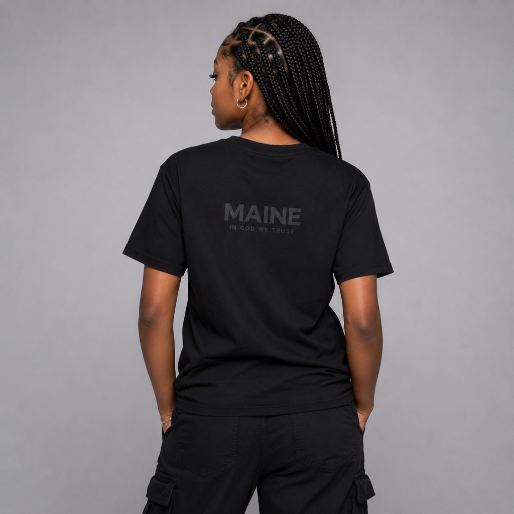 Maine All State In God We Trust Unisex Everyday Tee