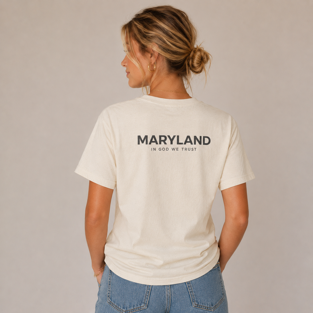 Maryland All State In God We Trust Unisex Everyday Tee