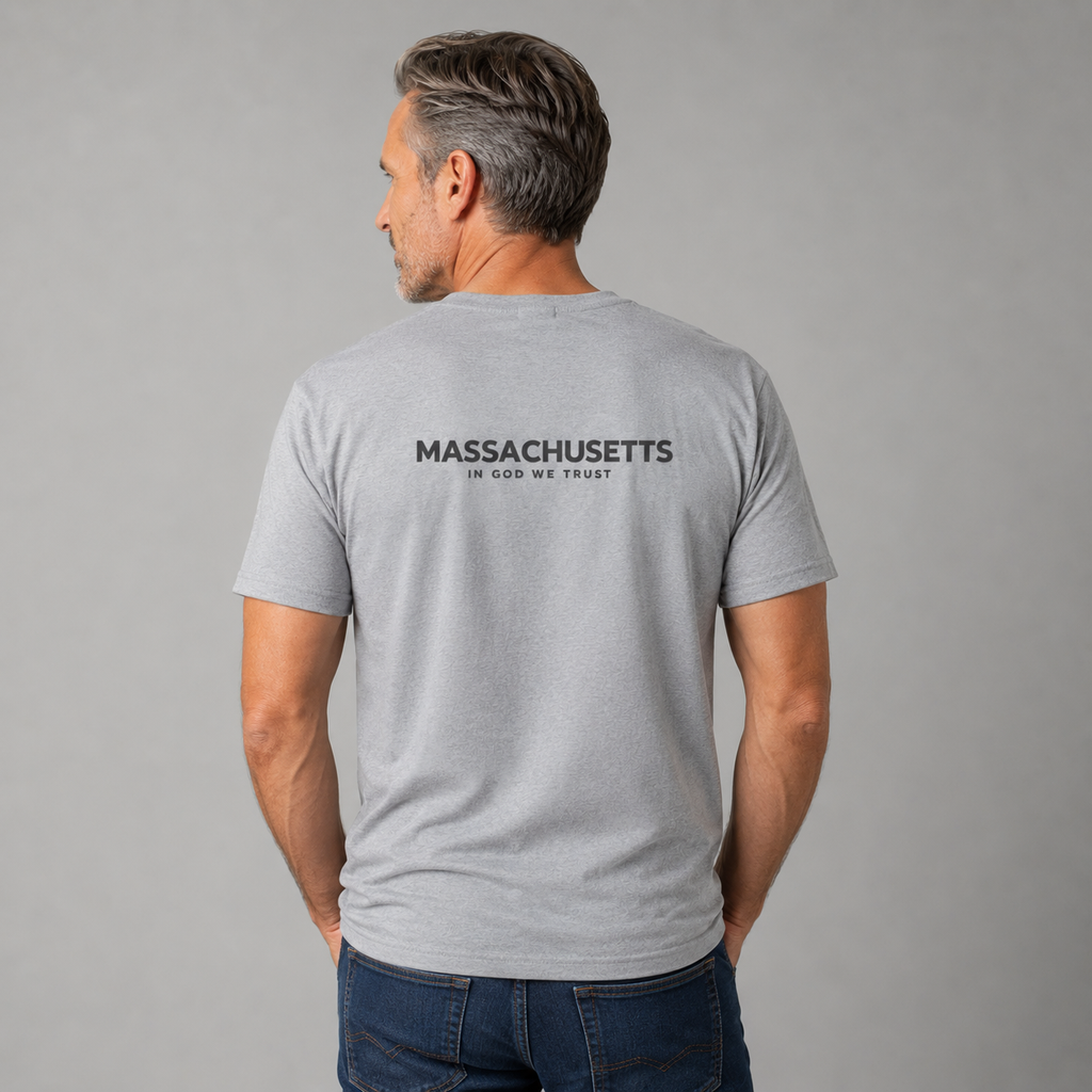 Massachusetts All State In God We Trust Unisex Everyday Tee