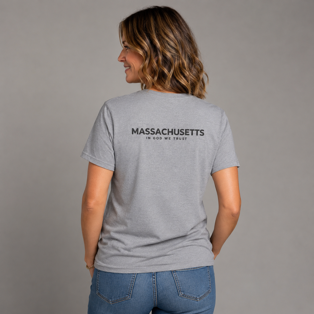 Massachusetts All State In God We Trust Unisex Everyday Tee