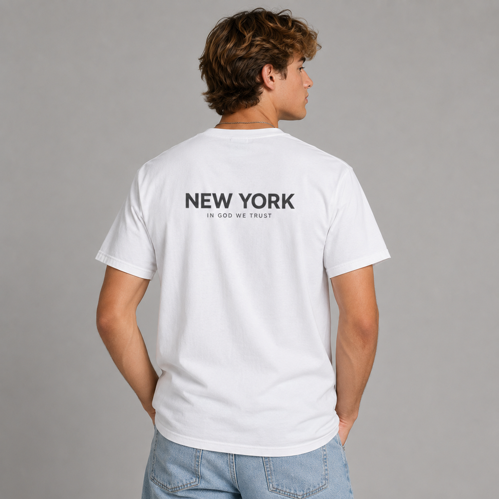 New York All State In God We Trust Unisex Everyday Tee