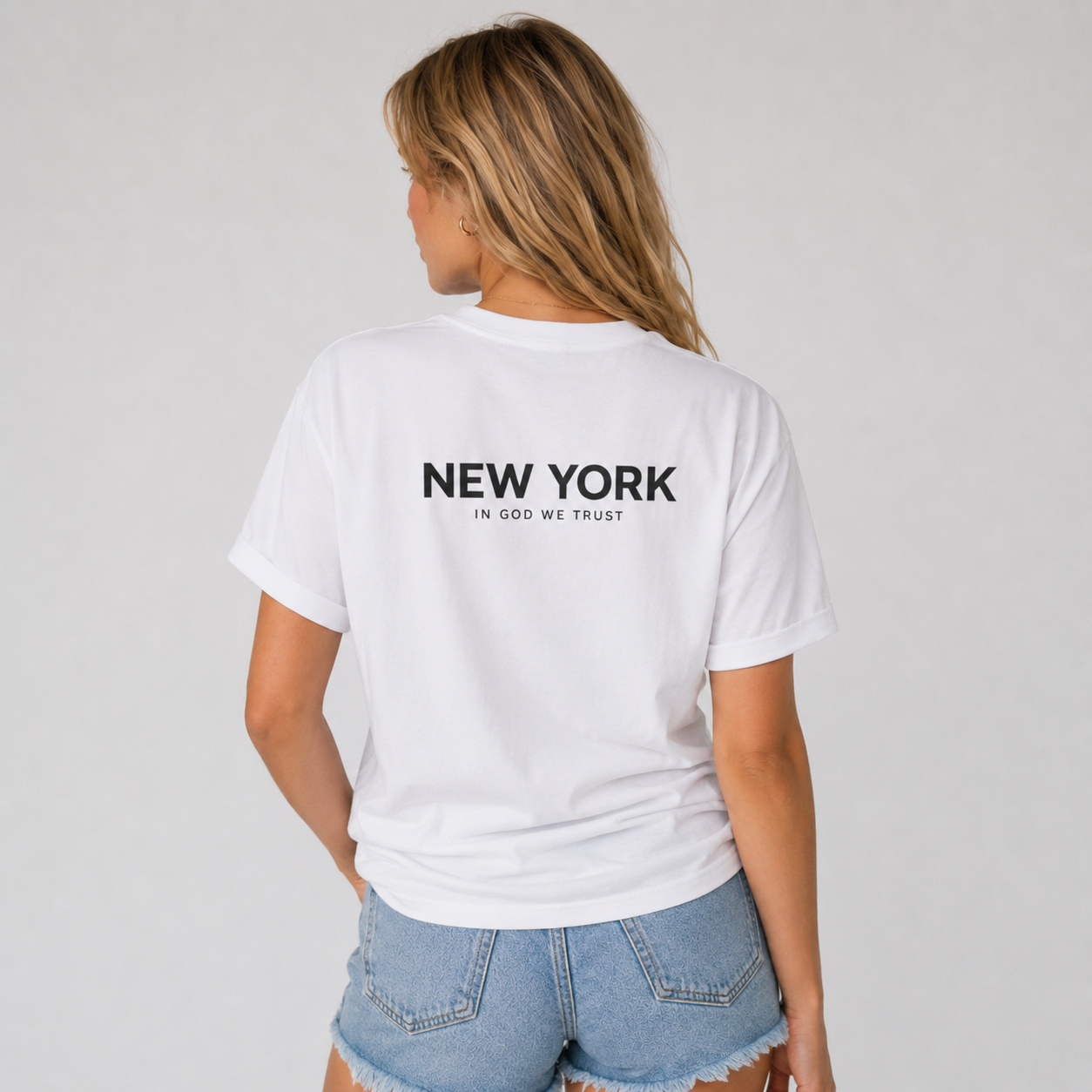 New York All State In God We Trust Unisex Everyday Tee