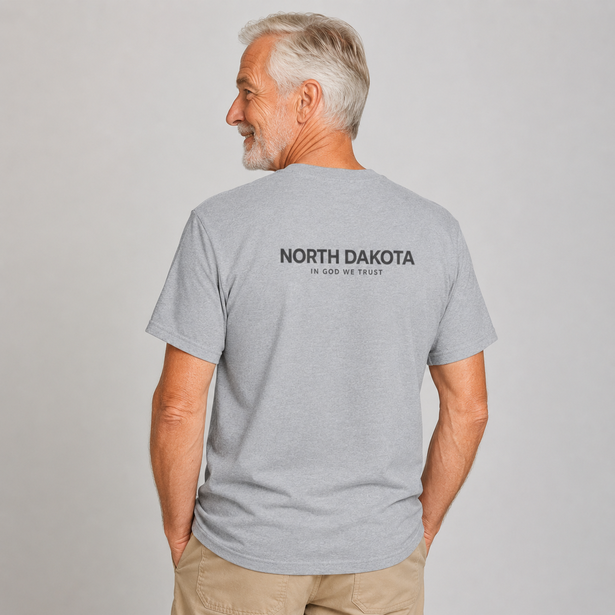 North Dakota All State In God We Trust Unisex Everyday Tee