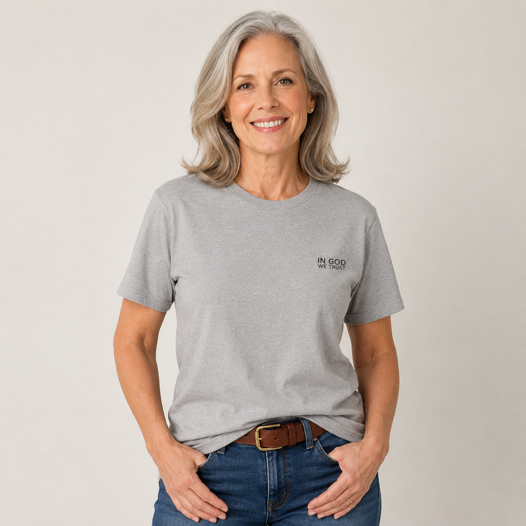 North Dakota All State In God We Trust Unisex Everyday Tee