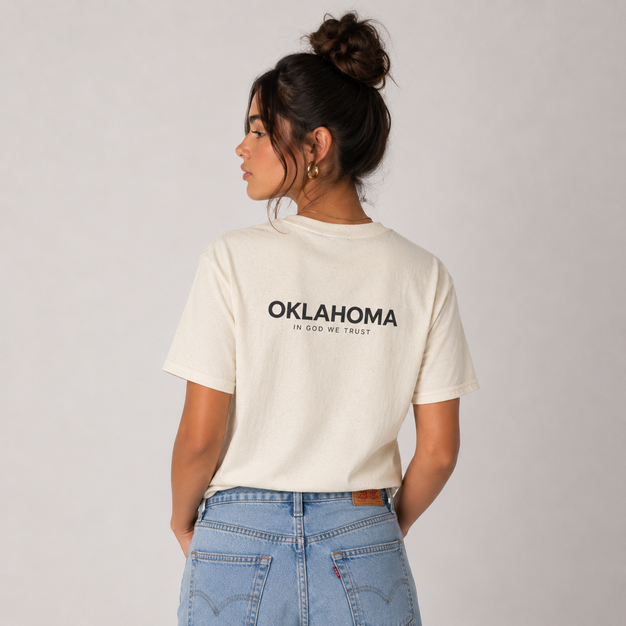 Oklahoma All State In God We Trust Unisex Everyday Tee