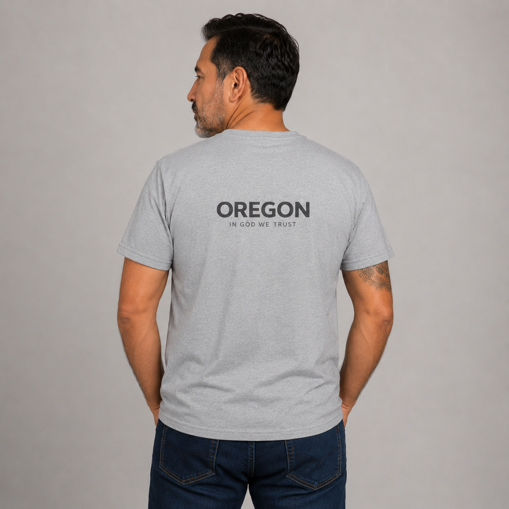 Oregon All State In God We Trust Unisex Everyday Tee