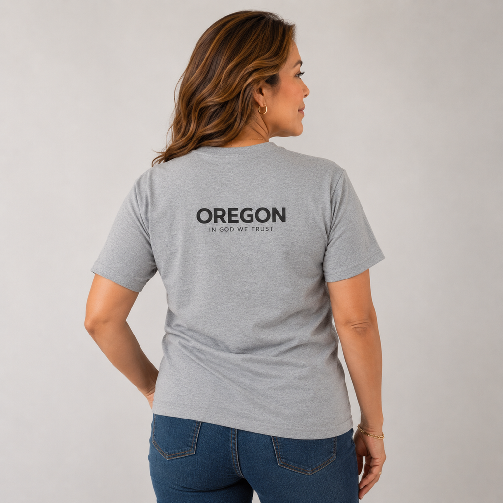 Oregon All State In God We Trust Unisex Everyday Tee