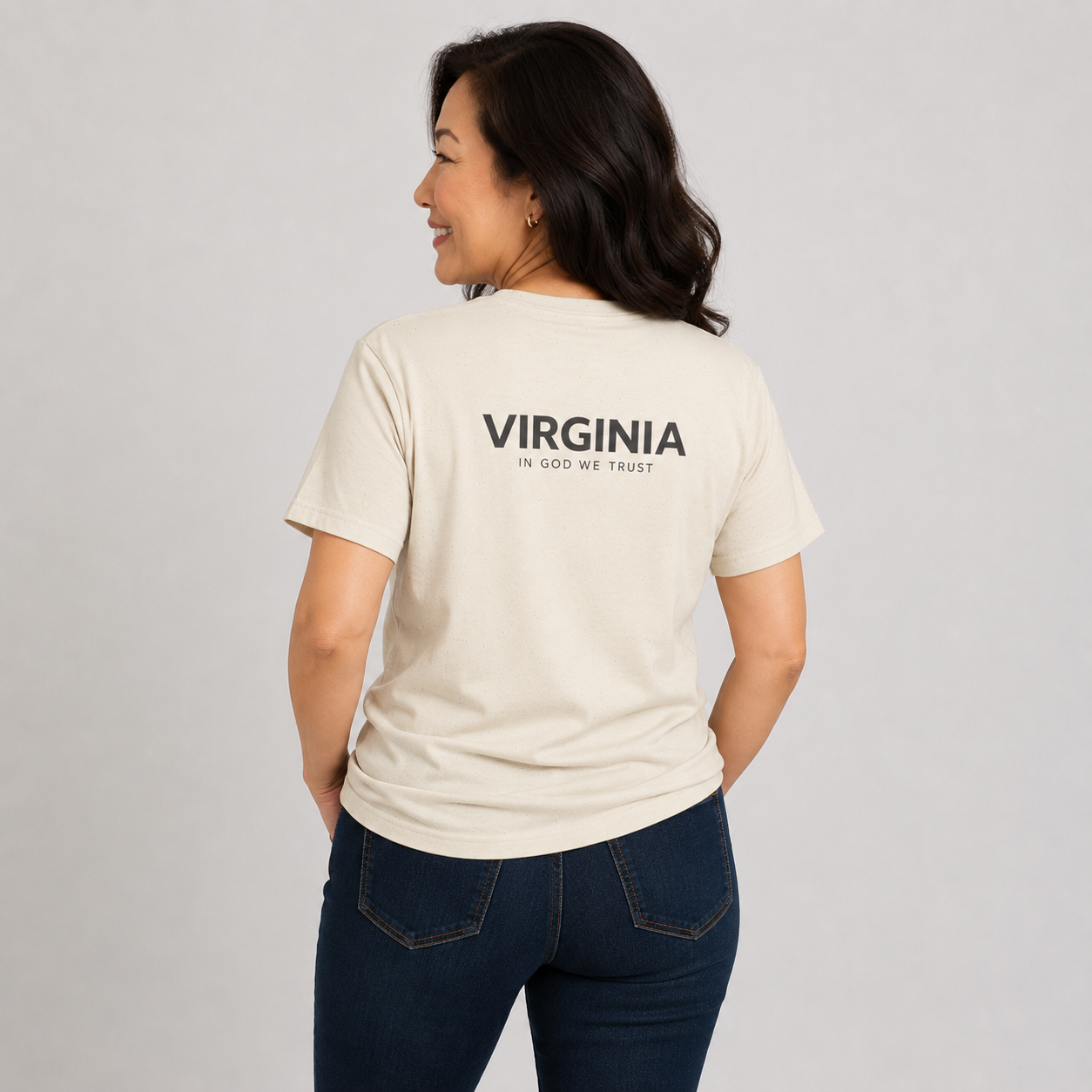 Virginia All State In God We Trust Unisex Everyday Tee