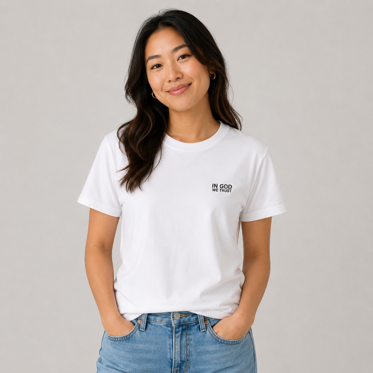 Wyoming All State In God We Trust Unisex Everyday Tee
