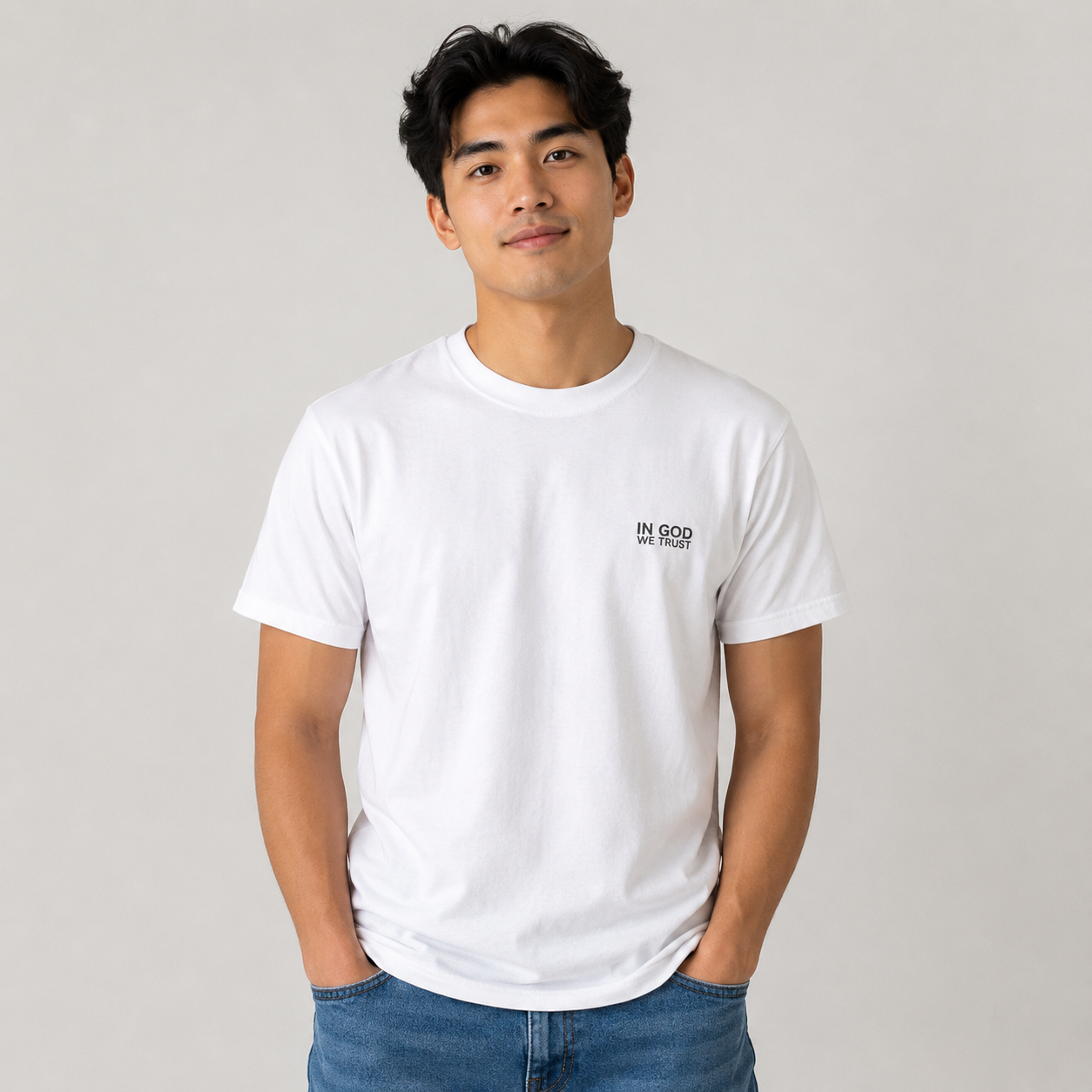 Wyoming All State In God We Trust Unisex Everyday Tee