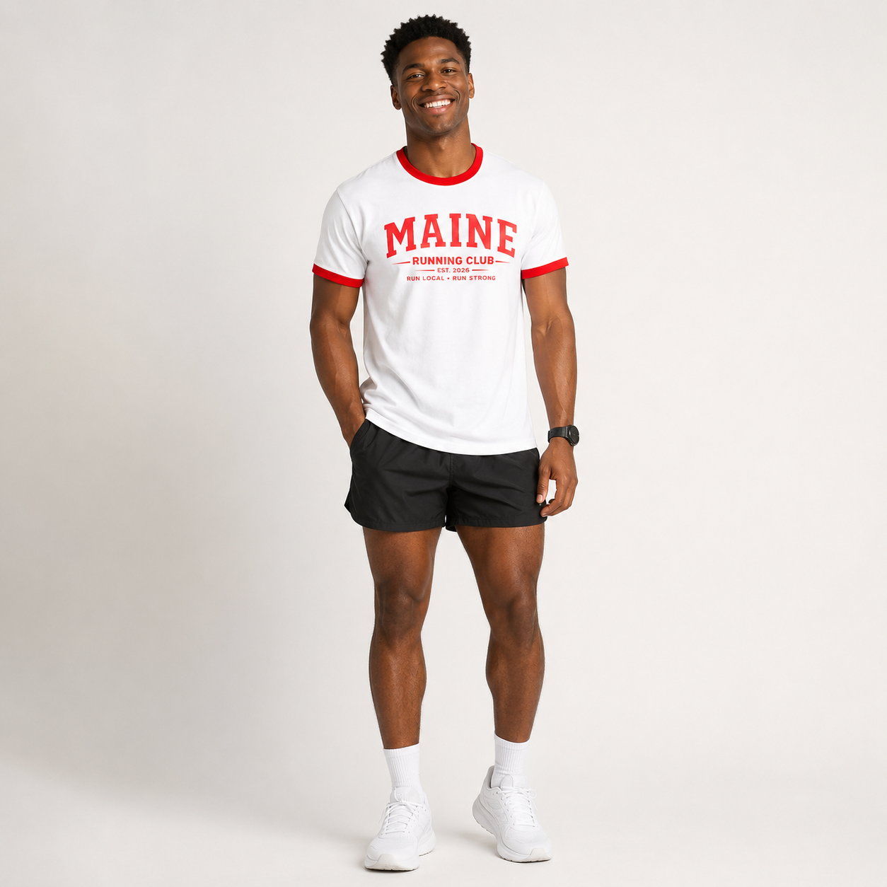 Maine Running Club 2026 All State Men's Staple Ringer Tee