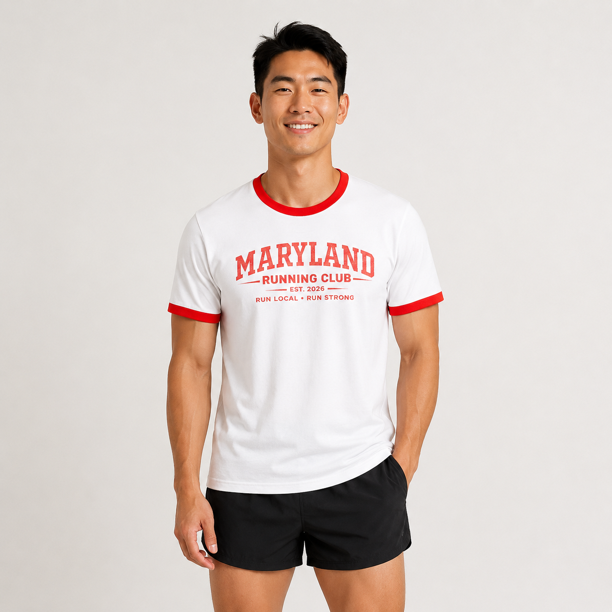 Maryland Running Club 2026 All State Men's Staple Ringer Tee