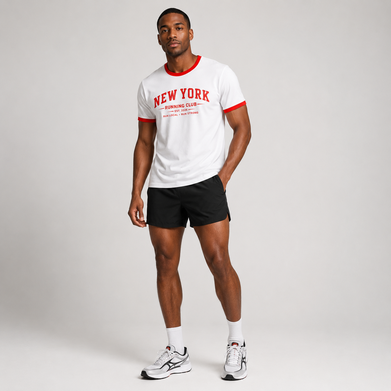 New York Running Club 2026 All State Men's Staple Ringer Tee