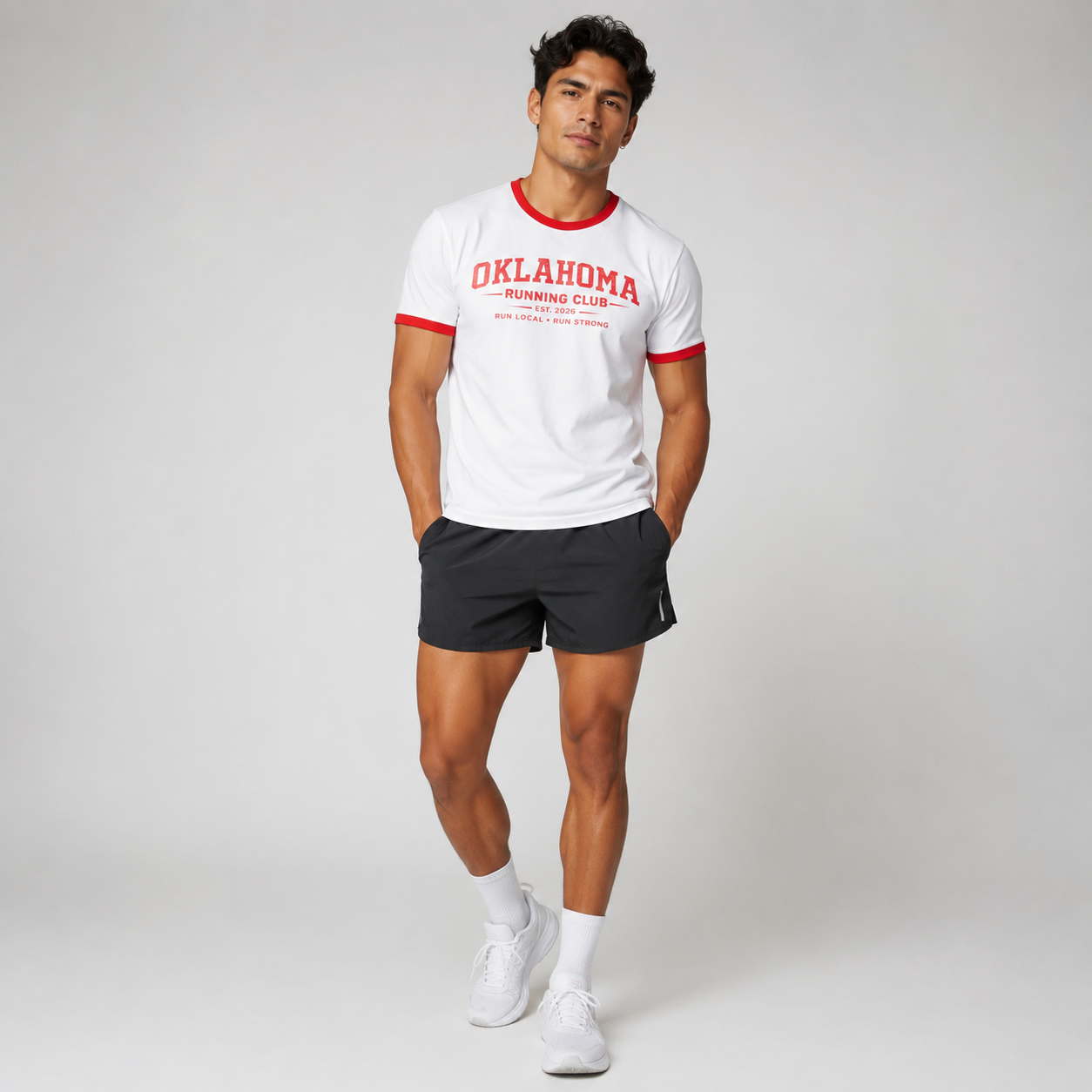 Oklahoma Running Club 2026 All State Men's Staple Ringer Tee