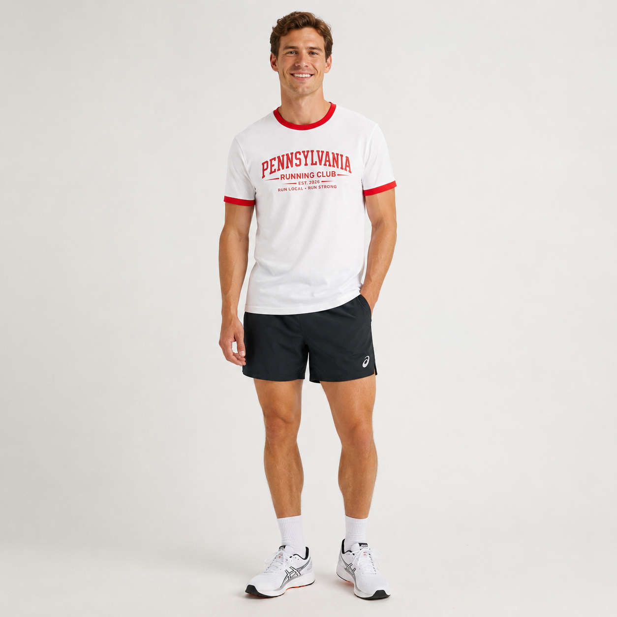Pennsylvania Running Club 2026 All State Men's Staple Ringer Tee