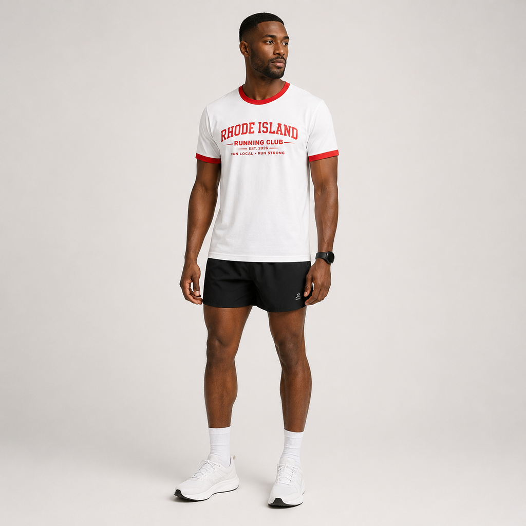 Rhode Island Running Club 2026 All State Men's Staple Ringer Tee