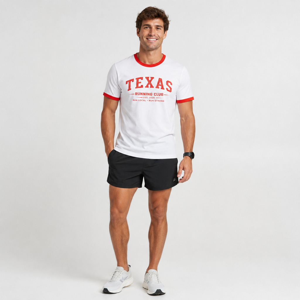Texas Running Club 2026 All State Men's Staple Ringer Tee